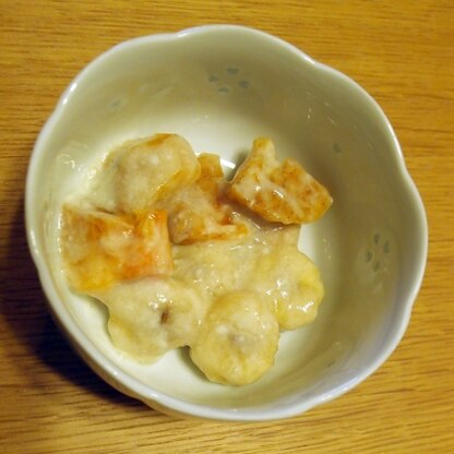 甘いバナナと柿に、ヨーグルトの酸味がよく合い、美味しかったです
ご馳走様でした